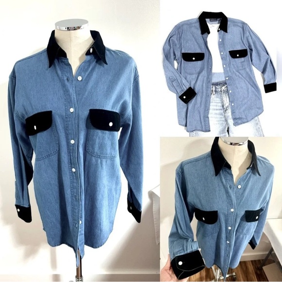 Vintage 90’s Denim Shirt - Picture 1 of 6